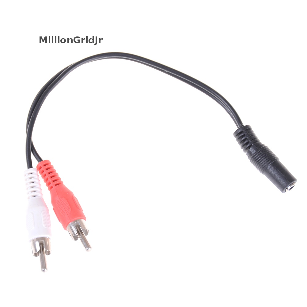 Kem Dưỡng Da Mlgg Mlgg Dây Cáp Âm Thanh RCA 2 Đầu Cái 3.5mm 1 / 8 '' JR