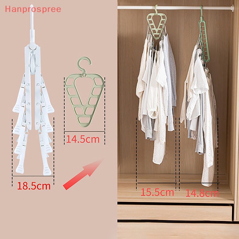 Móc Treo Quần Áo 9 Lỗ Đa Năng Tiết Kiệm Không Gian