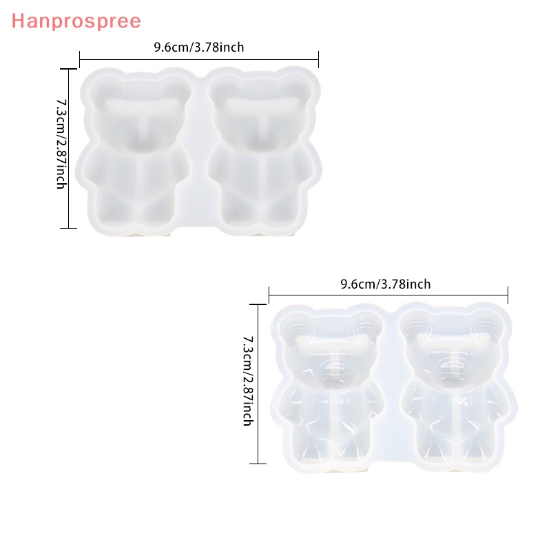 Khuôn Silicone Làm Móc Khóa / Trang Sức Hình Chú Gấu Nhỏ Xinh