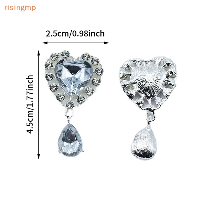 Ghim Cài Áo Kim Loại Hình Trái Tim 25X45MM Trang Trí Hộp Quà Lãng Mạn