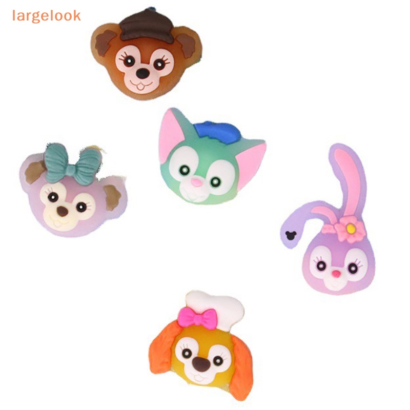 Bộ 5 Miếng Dán PVC Mềm Phản Quang Họa Tiết Hoạt Hình Dễ Thương Dùng Trang Trí Ốp Điện Thoại DIY