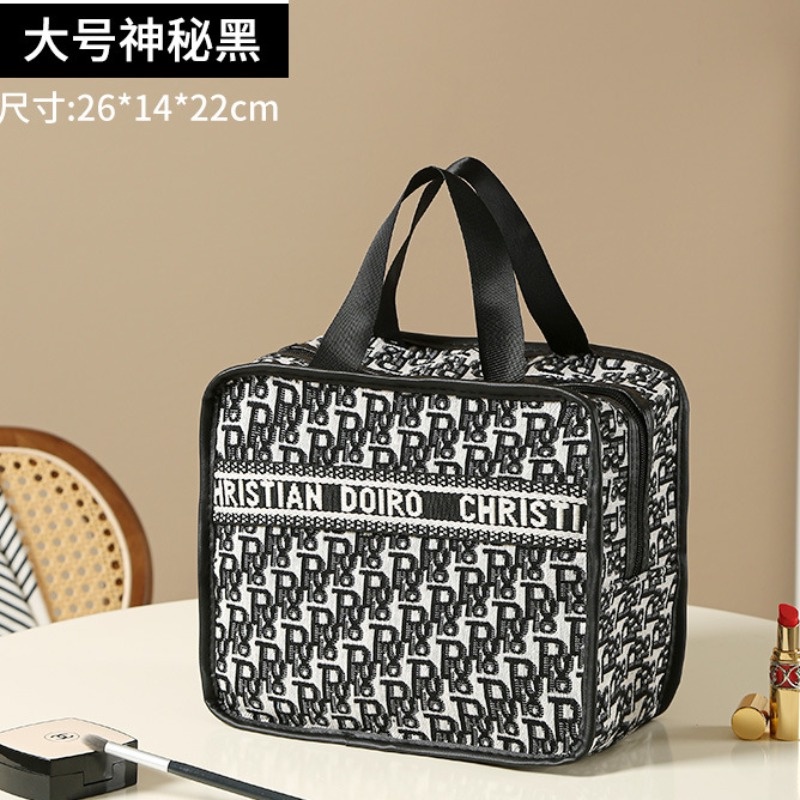 Túi Đựng Đồ Trang Điểm In Chữ Chống Thấm Nước Tiện Dụng Khi Đi Du Lịch