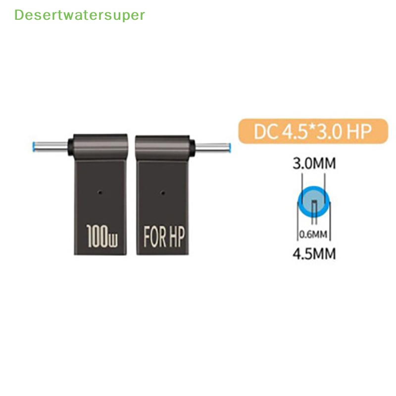 Giắc Chuyển Đổi 100W 5A PD Từ DC Sang Type C Femal 5.5 / 7.4 Cho Dell / HP / ASUS Laptops