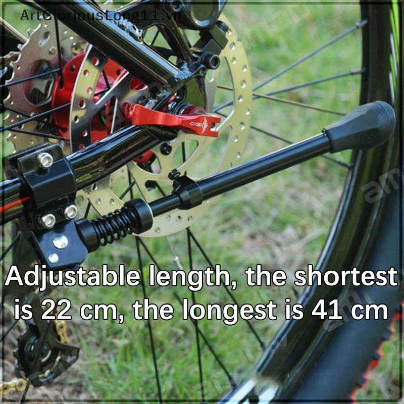 Chân Chống Xe Đạp Leo Núi 26-36cm Bằng Nhôm Có Thể Điều Chỉnh
