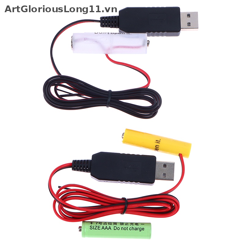 1 Dây Cáp Nguồn USB AA / AAA Thay Thế 1-3 Cái 1.5V.
