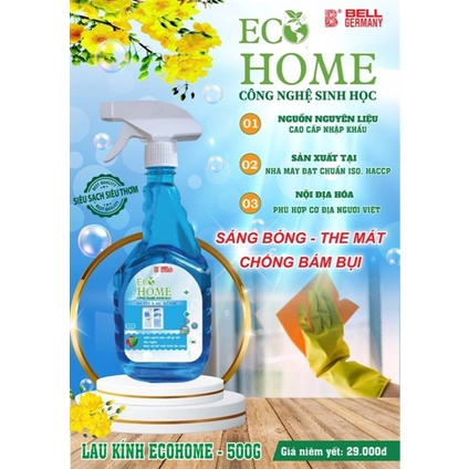 NƯỚC LAU KÍNH ECOHOME 500ML