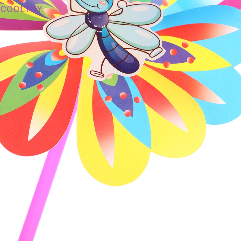 Cooltoy Set 2 Cối Xay Gió Bằng Nhựa Một Lớp Nhiều Màu Sắc Hình Hoa Bướm Trang Trí Sân Vườn Bán Chạy Cho Trẻ Em