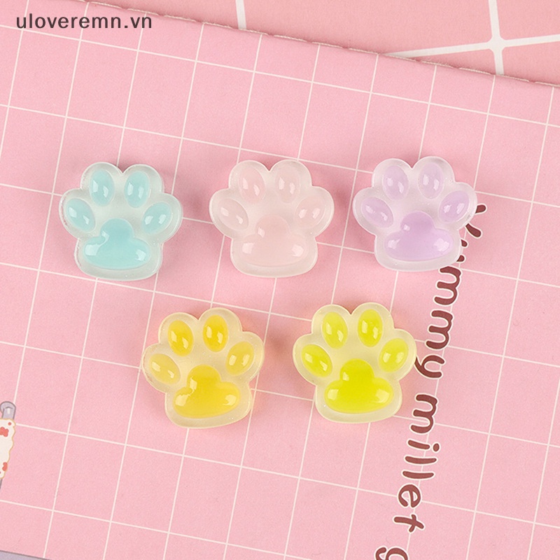 Set 5 Móng Vuốt Mèo Dạ Quang Màu Sắc Ngẫu Nhiên