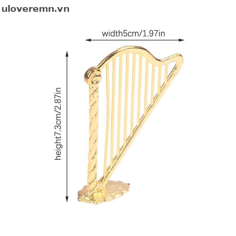 Mô Hình Nhạc Cụ Bằng Nhựa Đồ Chơi Cho Nhà Búp Bê