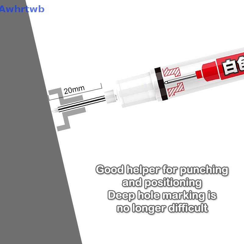 Bút Đánh Dấu Mực Trắng Hai Đầu Dài 20MM Đa Chức Năng Dùng Trong Làm Đồ Gỗ Mới