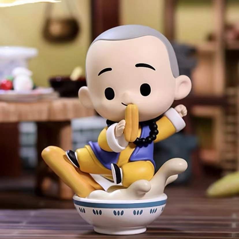 Búp Bê POPMART Yichan Little Monk Chan Yu Fine Food series Dùng Làm Quà Tặng