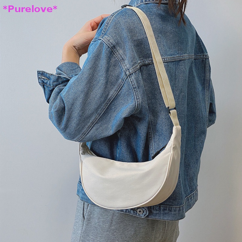 Túi Đeo Chéo Màu Trơn Ngăn Chứa Rộng Thời Trang Du Lịch Cho Nữ Mới