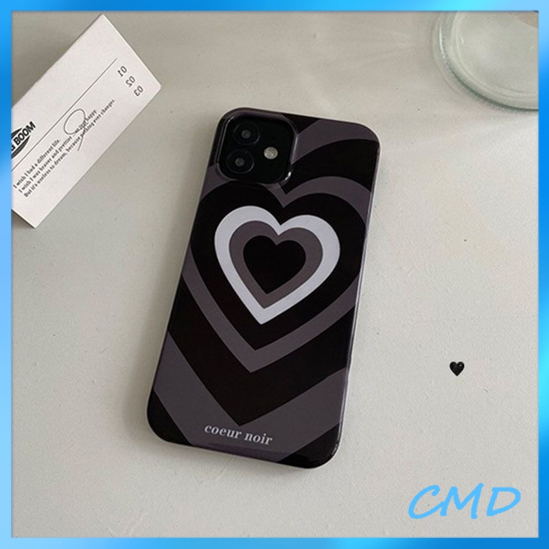 Ốp lưng iphone Điện Thoại Tiểu chúng thời thượng, tình yêu đen, vỏ điện thoại chống rơi, vỏ mềm silica gel Cho Iphone 6 / 6S / 6splus / se / 7 / 7plus / 8 / 8plus / X / xs / xsmax / 11 / 12 / 13 / 14 / Plus / Pro / Pro Max-526