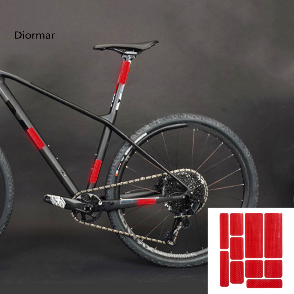 Set 10 Miếng Dán Cảnh Báo An Toàn Chống Trầy Phản Quang Cho Xe Đạp
