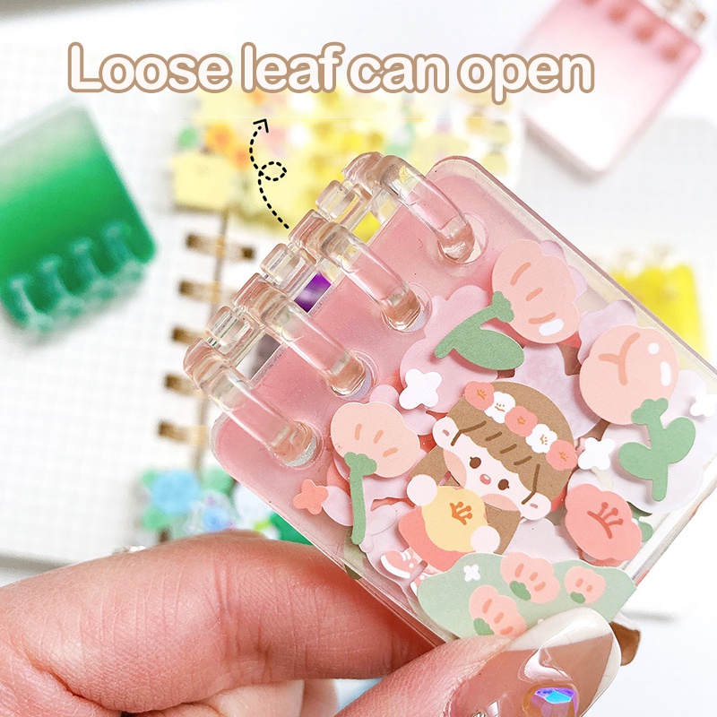 Sticker Dán Trang Trí Sổ Tay Bằng Acrylic Hình Dễ Thương DIY