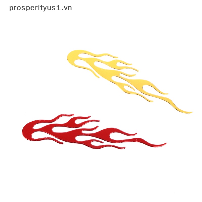 Đề Can Vinyl Phản Quang Họa Tiết Ngọn Lửa 3d Trang Trí Xe Hơi / Xe Máy prosperityus1 [20 * 4CM]