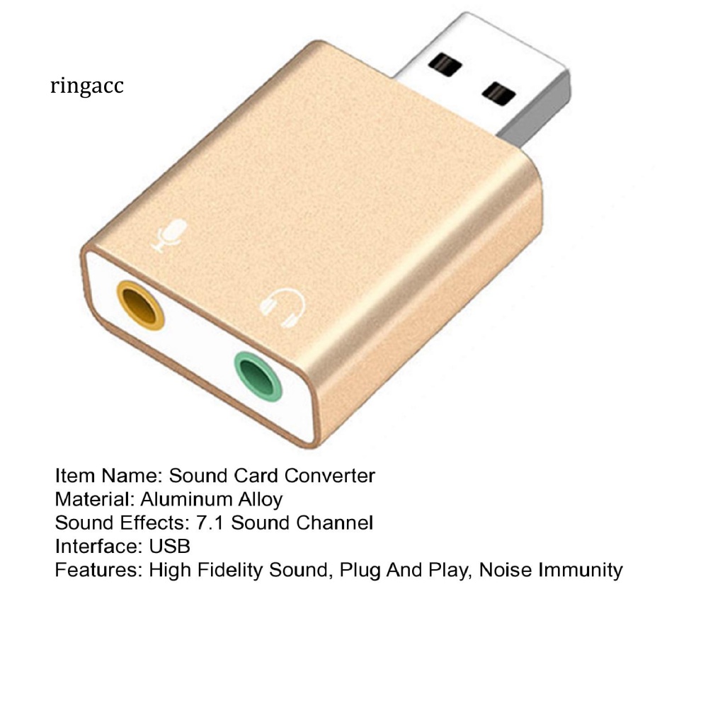 Thẻ Âm Thanh Chuyển Đổi Giao Diện USB Độ Trung Thực Cao Cho Máy Tính