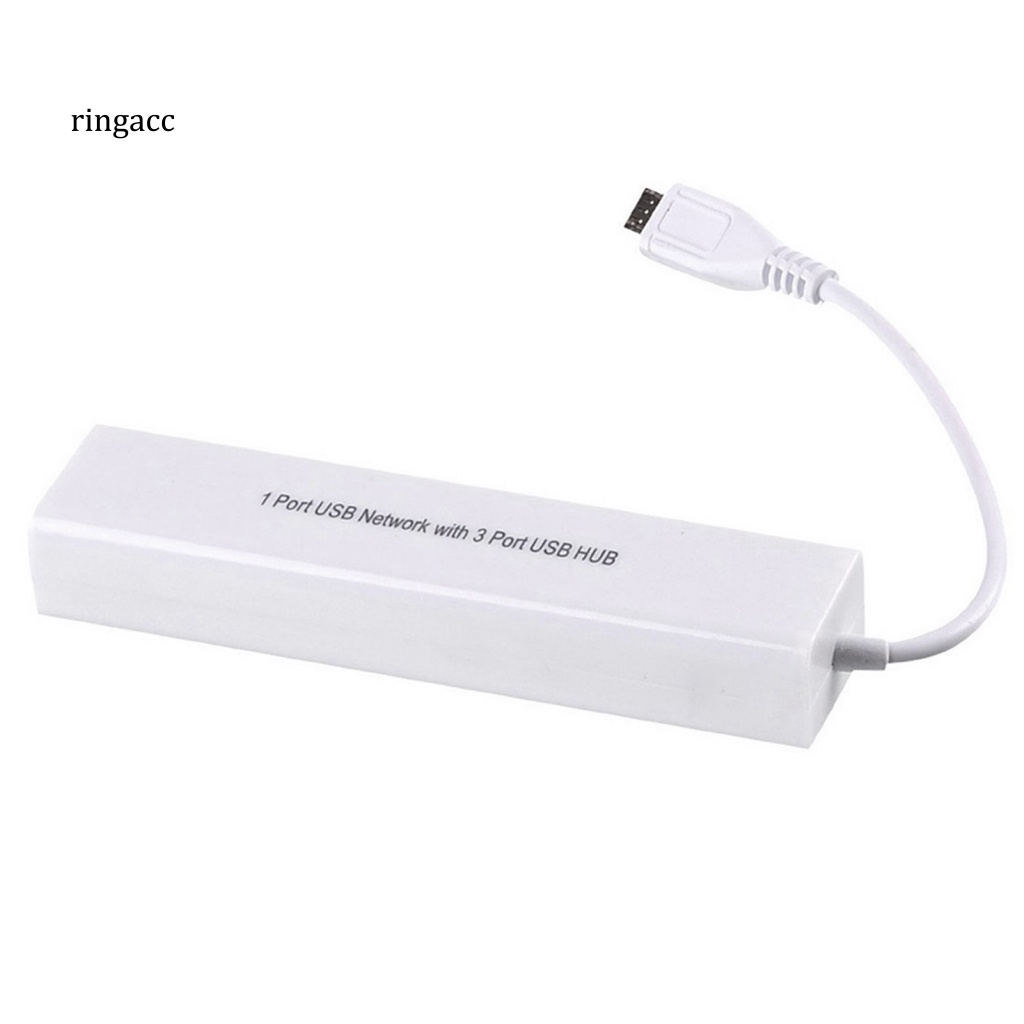 Bộ Chia 3 CổNg Micro USB 2.0 Sang RJ45 Cho MáY TíNh BảNg Android