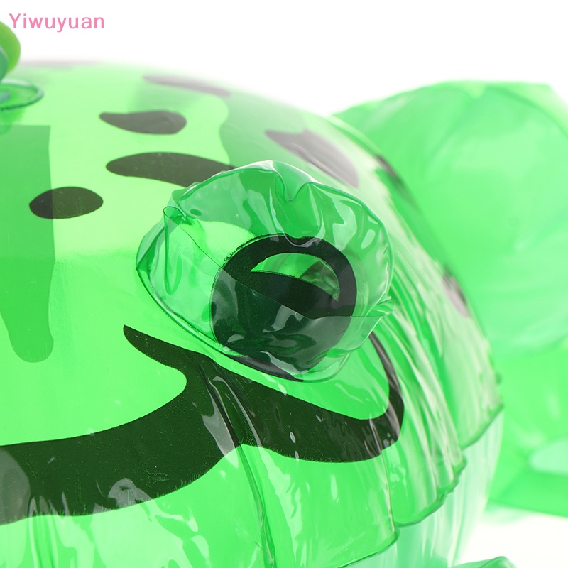 < Yiwuyuan > Đồ Chơi Ếch Xanh Bơm Hơi Có Đèn Nhấp Nháy Dễ Thương Vui Nhộn DIY Mới Cho Trẻ Em