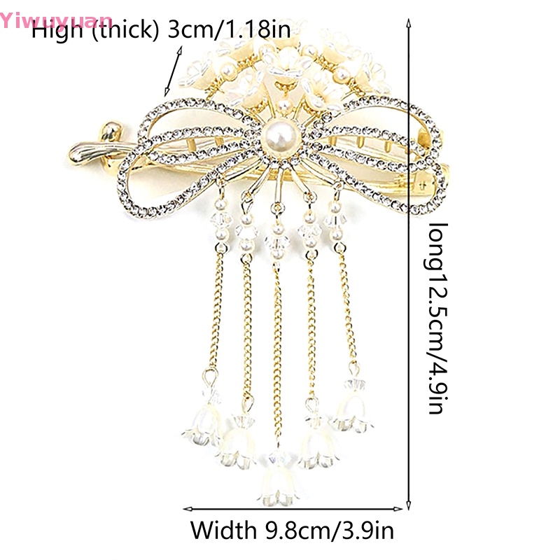 Kẹp Tóc Hình Hoa Đính Ngọc Trai Nhân Tạo Thời Trang