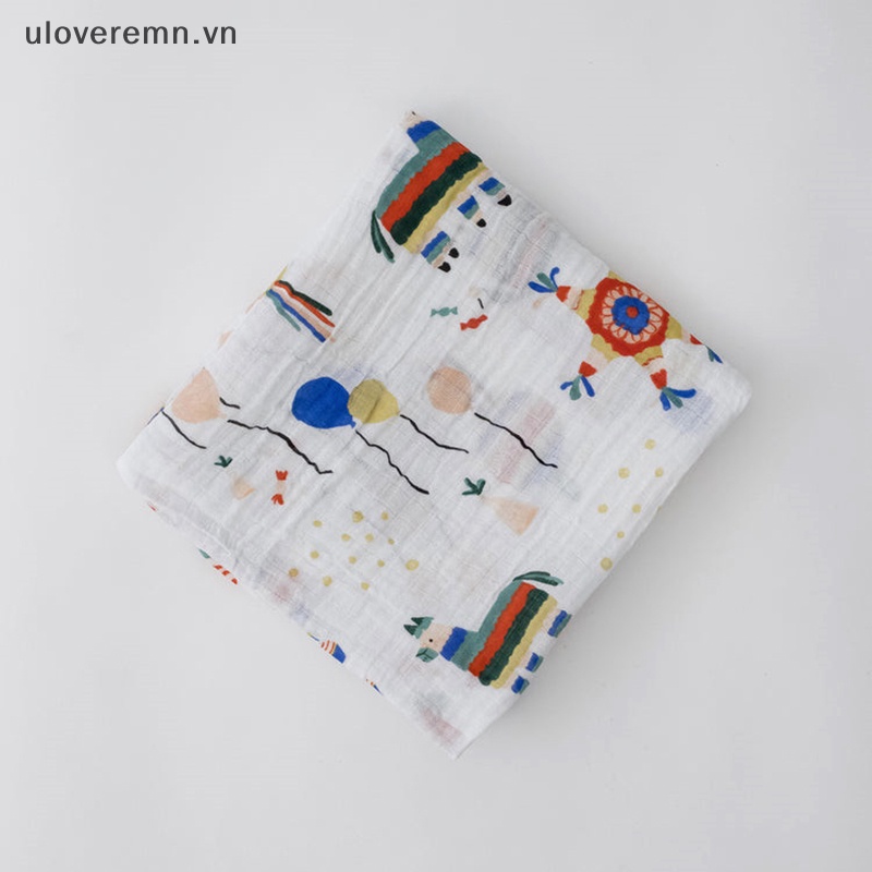Chăn Quấn Bé Sơ Sinh Bằng Cotton Phong Cách Muslin