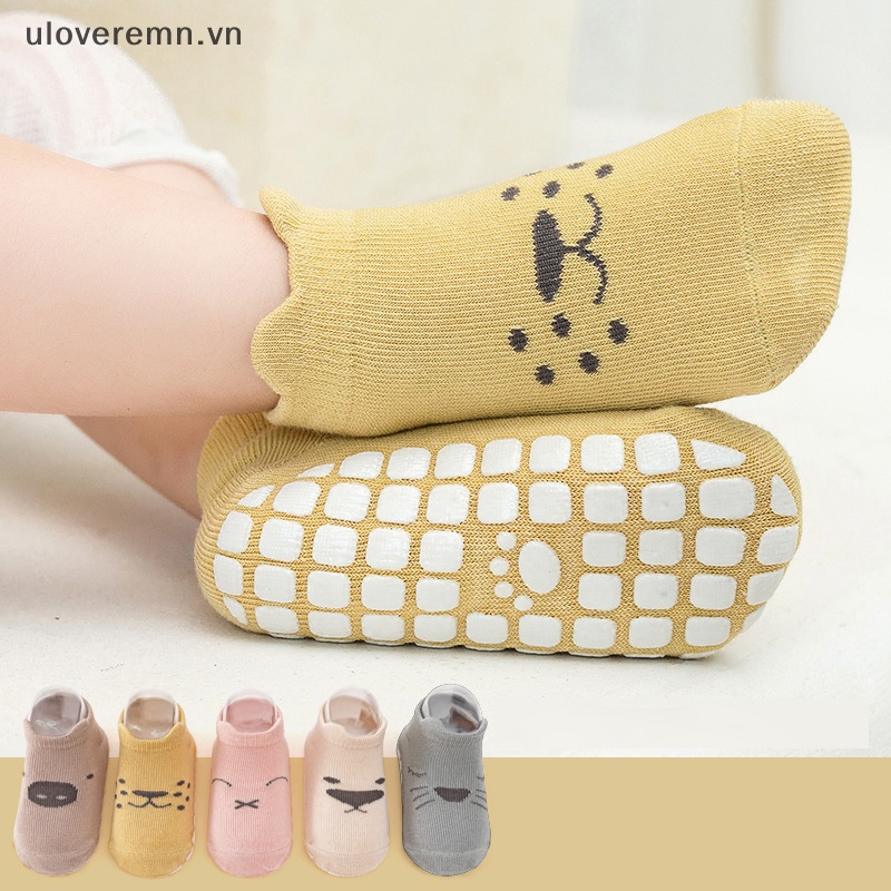 1 Đôi Tất Cotton Mềm Mại Thoáng Khí Chống Trượt Thời Trang Xuân Thu Cho Bé