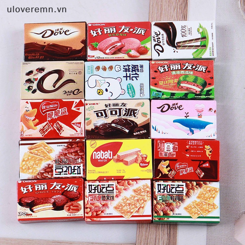 Set 10 Hộp Snack Mini Đồ Chơi Cho Nhà Búp Bê