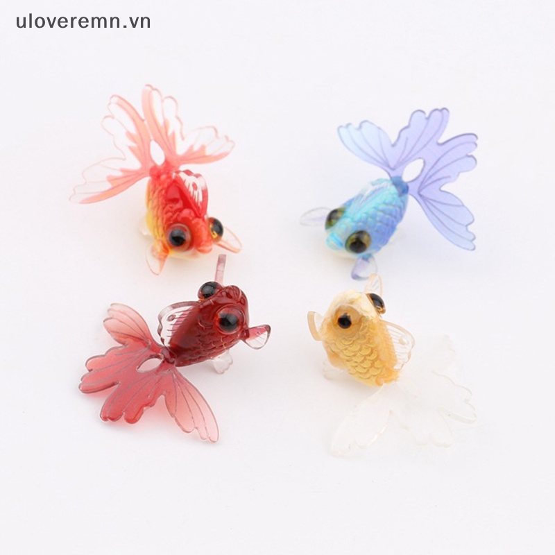 Mặt Vòng cổ / Móc Khóa Hình Cá Vàng Bằng Nhựa Resin Dễ Thương DIY