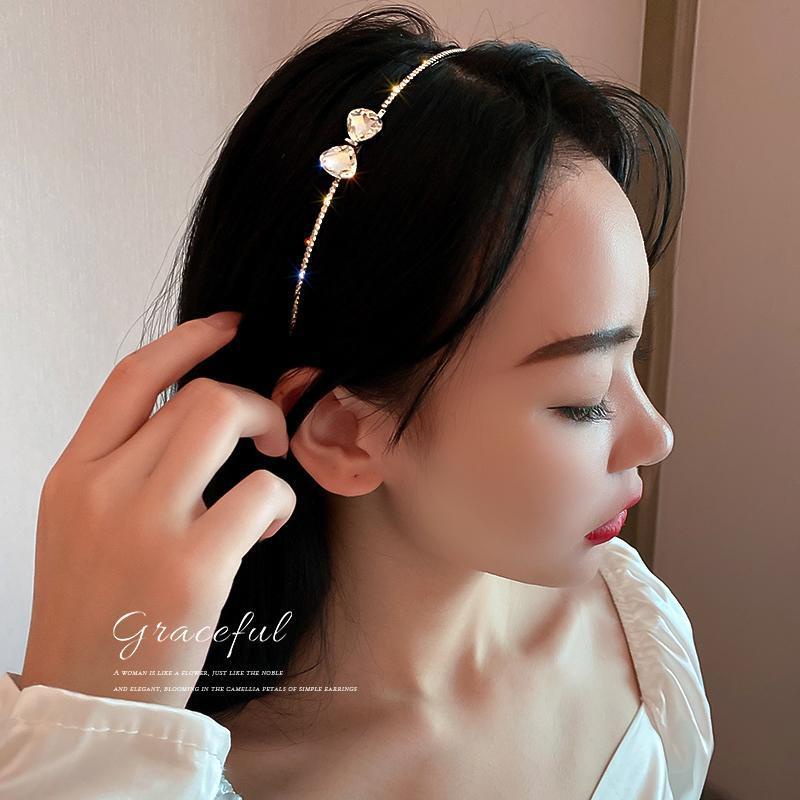Băng Đô Cài Tóc Đính Đá Hình Nơ Xinh Xắn Cho Nữ