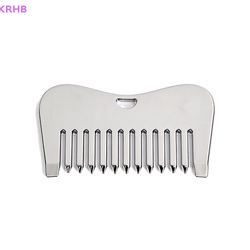 Lược Chải Mát Xa Chăm Sóc Da Mặt Bằng Thép Không Gỉ Tiện Dụng Mới