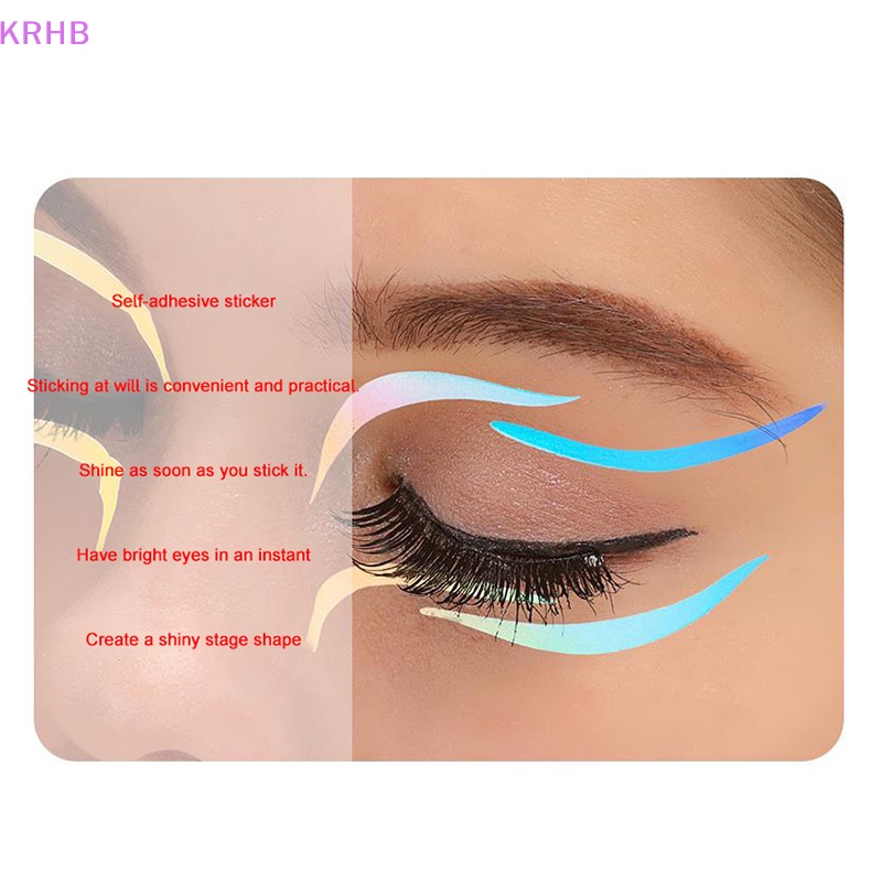 1 Tấm Nhãn Dán Trang Trí Mắt Lễ Hội Màu Laser Độc Đáo