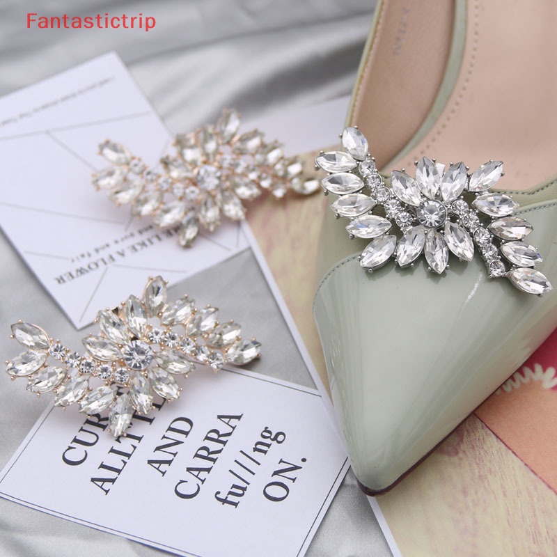 1 Kẹp Đính Đá Trang Trí Giày Cao Gót Cho Cô Dâu Mới