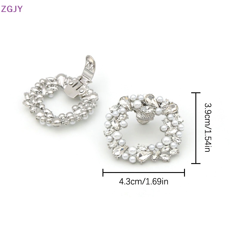 Kẹp Khóa Vuông Đính Đá Lấp Lánh Trang Trí Giày Cao Gót Cho Cô Dâu Mới