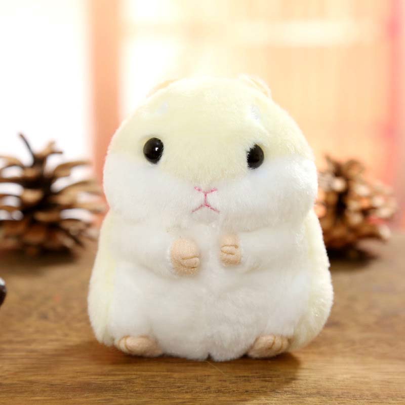 Móc Khóa Chuột Hamster Lông Giả 3 Màu Dễ Thương