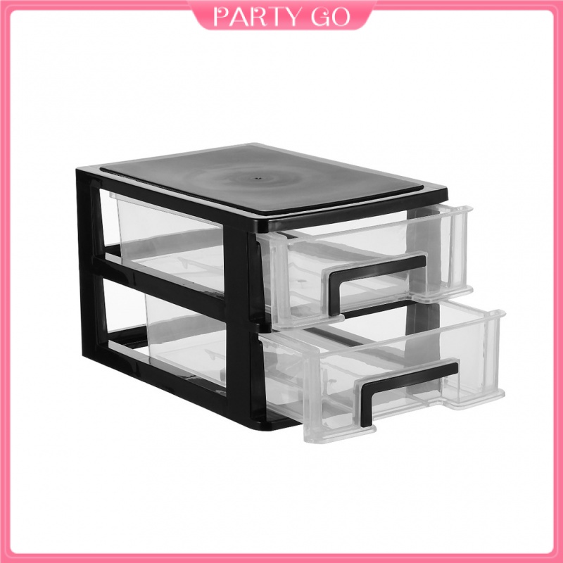 Tủ Nhựa Hai Tầng Có Ngăn Kéo Đựng Đồ Đa Năng Chống Bụi Sắp Xếp Gọn Gàng Cho Nhà Ở / Văn Phòng