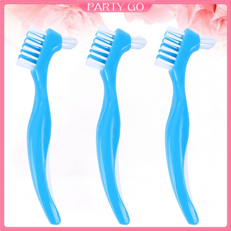 Set 6 Bàn Chải Làm Sạch Răng Giả Hai Đầu Tiện Lợi