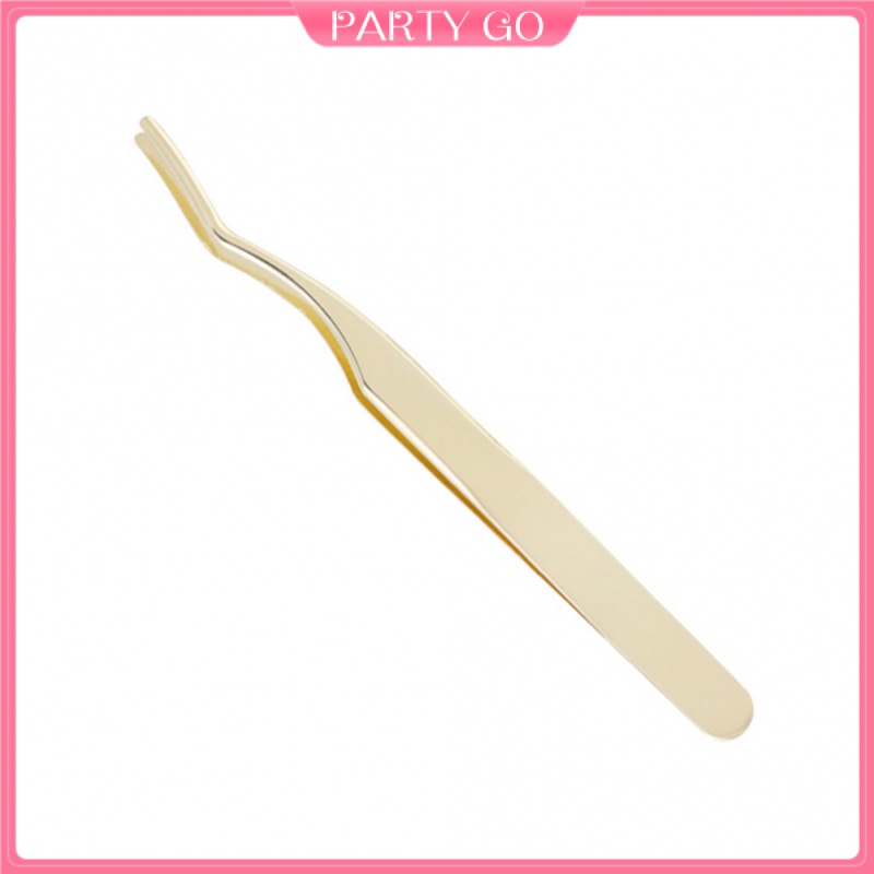 Set 2 Nhíp Gắn Lông Mi Giả Bằng Kim Loại Tiện Lợi