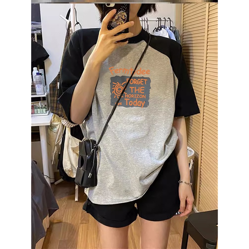 NRVP Áo Thun 100% Cotton Tay NgắN In Hoạ TiếT ĐộC ĐáO Phong CáCh HàN QuốC 2023