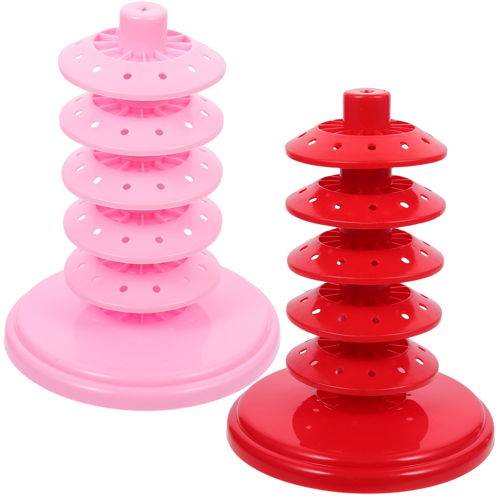 Set 2 Giá Đỡ Kẹo Mút / Món Tráng Miệng Bằng Acrylic Trang Trí Tiệc Cưới