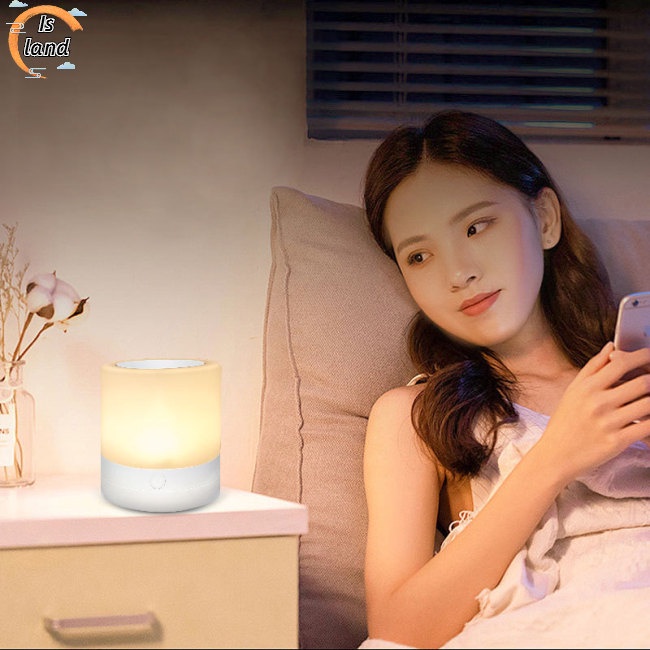 Đèn Ngủ Rgb Cảm Ứng Nhiều Màu Sắc Tùy Chọn Có Thể Điều Chỉnh Độ Sáng Dùng Trong Nhà / Ngoài Trời