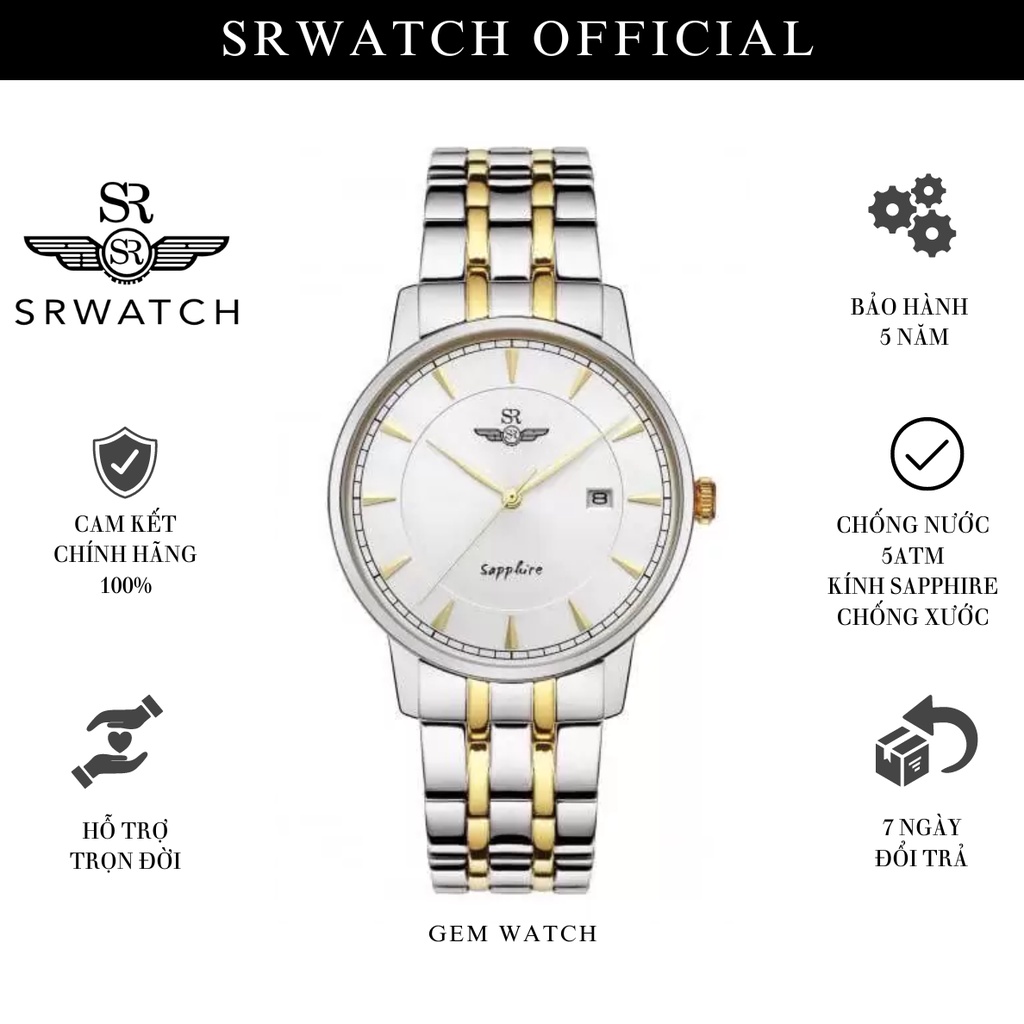 Đồng Hồ Nam SRWATCH Timepiece TE SG1079.1202TE Japan Quartz Kính Sapphire - Chính Hãng Bảo Hành 5 năm - Srwatch Vietnam