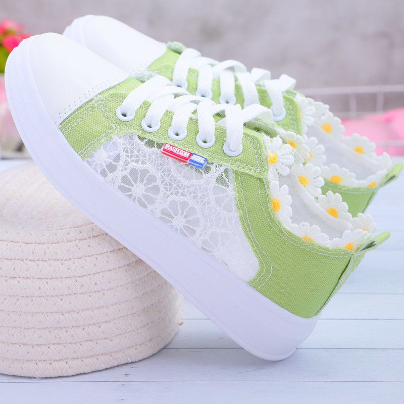 Giày Thể Thao Vải Canvas Đế Bằng Thoáng Khí Thời Trang Mùa Hè 2022 29XA