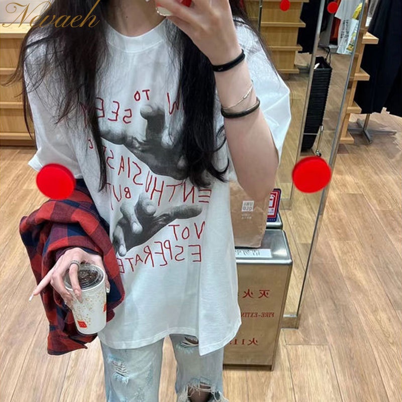 Áo Thun Tay Ngắn Phong Cách Hàn Quốc Thời Trang Mùa Hè Cho Nữ