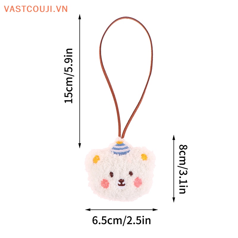 Nhãn Dán Trang Trí Túi Xách Chống Thất Lạc Hình Gấu Nhồi Bông Dễ Thương