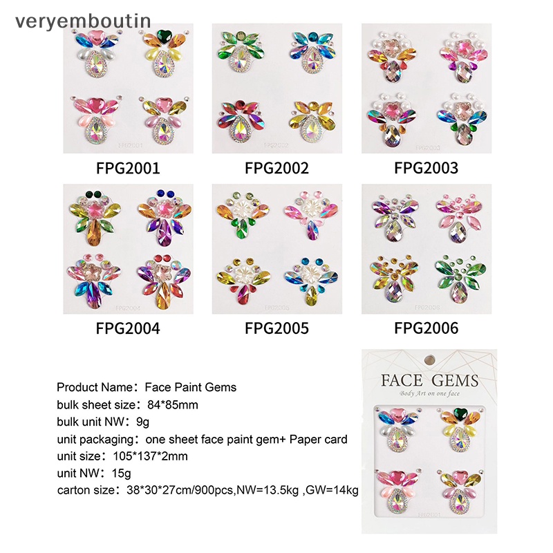 Hình Xăm Dán Đính Đá Lấp Lánh Dùng Trang Trí Cơ Thể