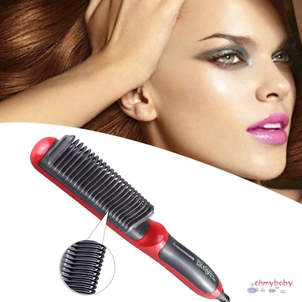 [OMB] Máy Duỗi Tóc Hqt-908B Điện Bền Lược Chải Thẳng Bàn Màn Hình LCD Làm Nóng Phích Cắm Châu Âu [Z/7]