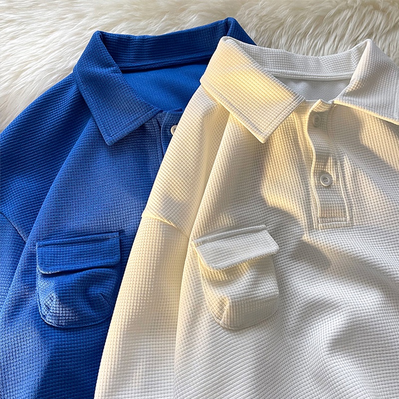 Áo Thun polo Tay Ngắn Dáng Rộng Phong Cách Đường Phố Thời Trang Mùa Hè Cho Nam