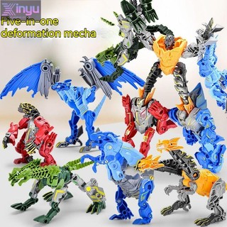 Đồ chơi, Mô hình đồ chơi trẻ em 5 trong một Robot biến hình