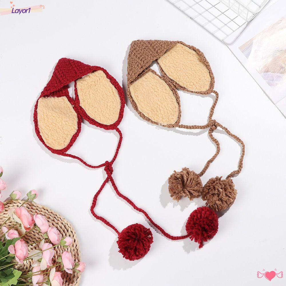 Layor1 Chụp Tai Dệt Kim Bảo Vệ Tai Phối Dây Rút Thời Trang Cho Nữ