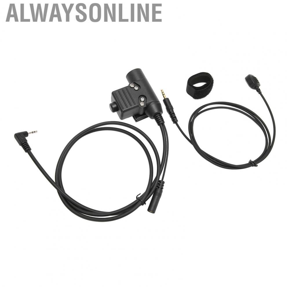 Alwaysonline U94 Finger Microphone PTT Adapter For 2.5mm  T5428 6200C T80 Black